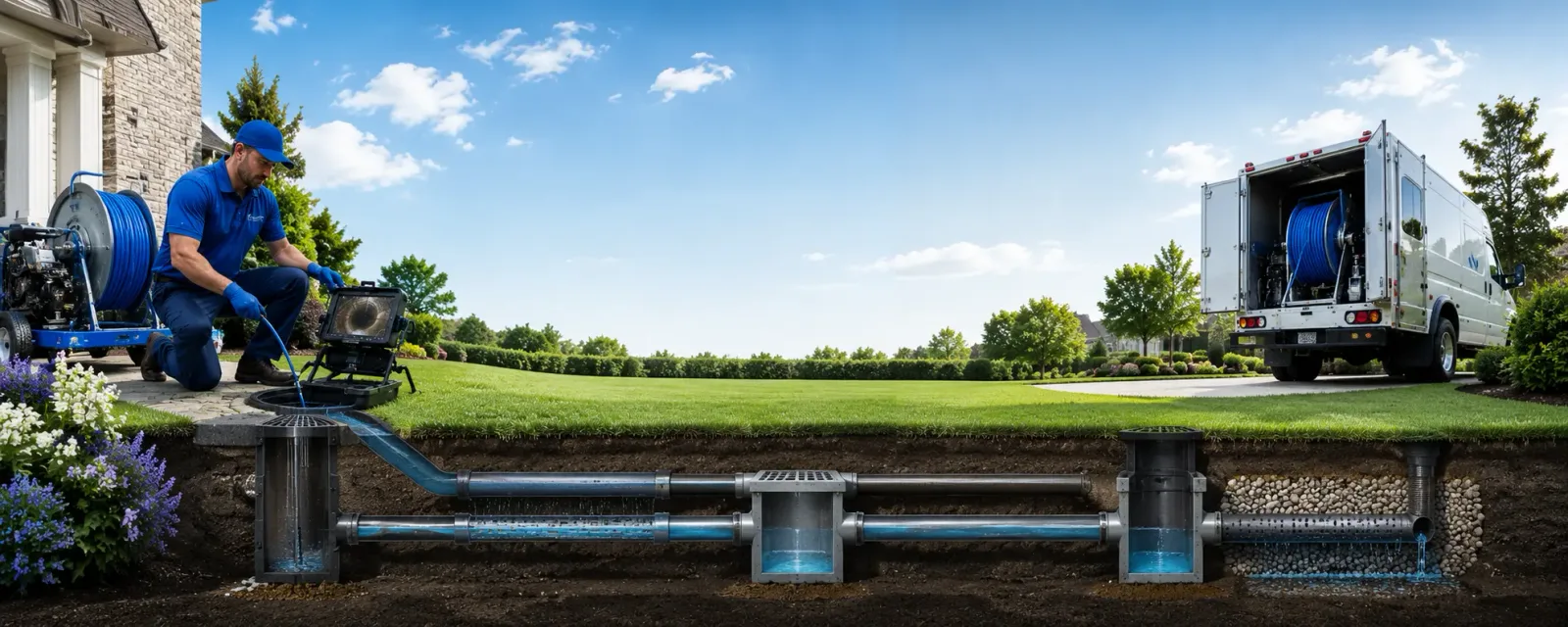 Outdoor drain cleaning information for Switchback, WV